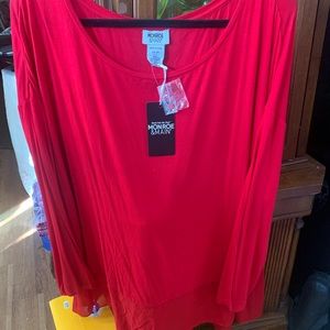 Red soft tunic Shirt
